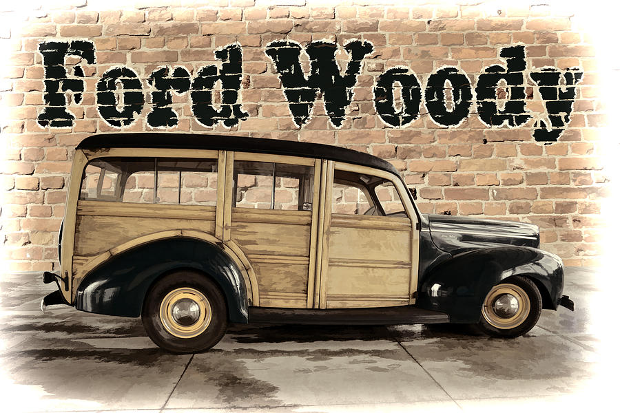 1940 Ford Woody Wagon Photograph by Alan Hutchins