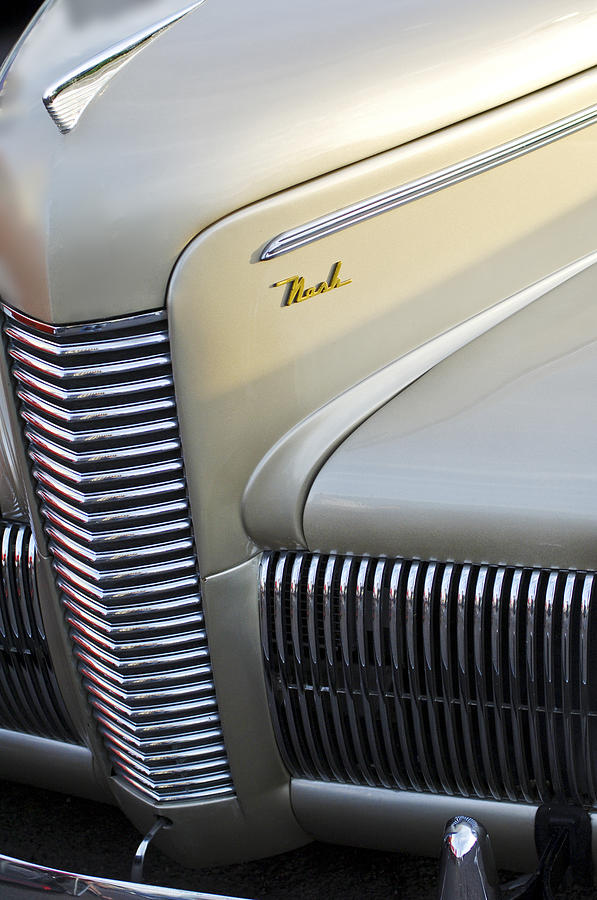 1940 Nash Grille Photograph by Jill Reger