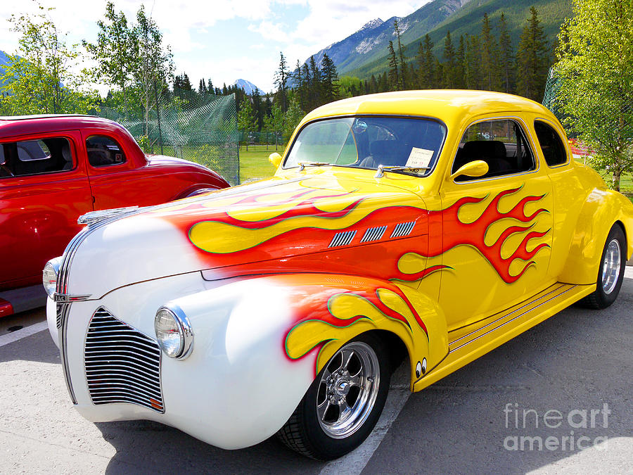 1940 Pontiac Coupe Breathing Fire Photograph by Brenda Kean