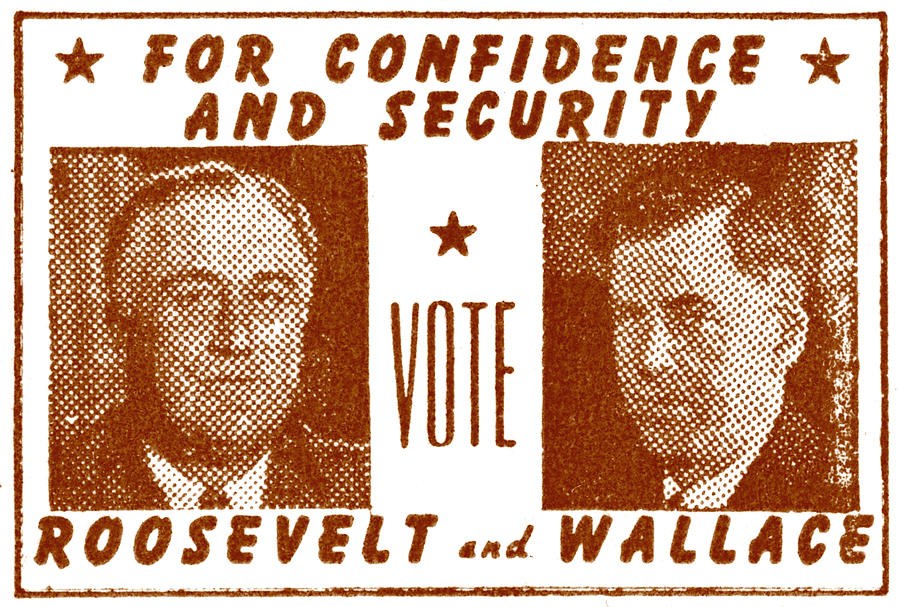 1940 Vote Roosevelt and Wallace Painting by Historic Image