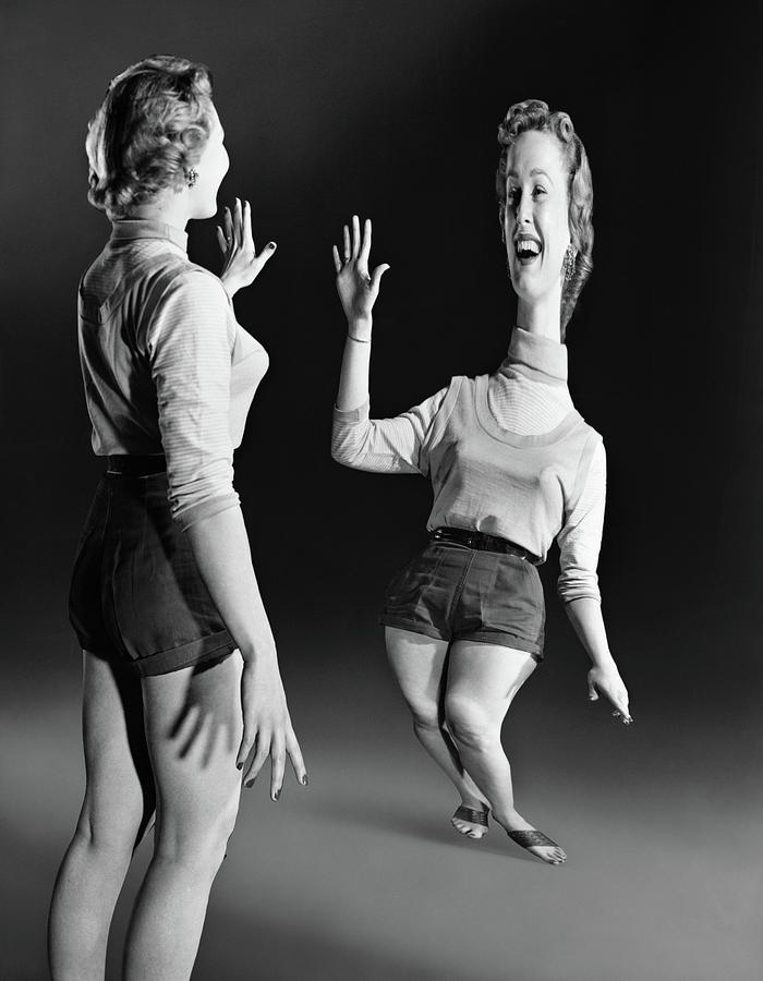1940s 1950s Young Blond Laughing Woman Photograph by Vintage Images 1940s 1950s Young Blond Laughing Woman Photograph by Vintage Images