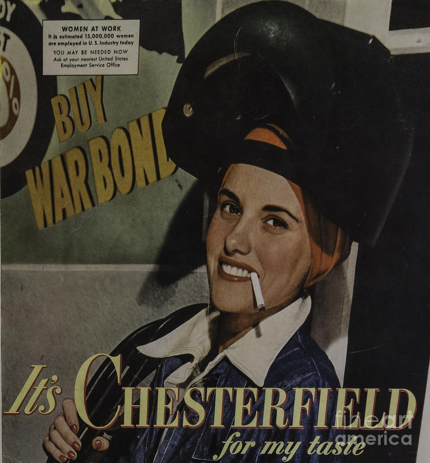 1940s Chesterfield Add Photograph by Mitch Shindelbower