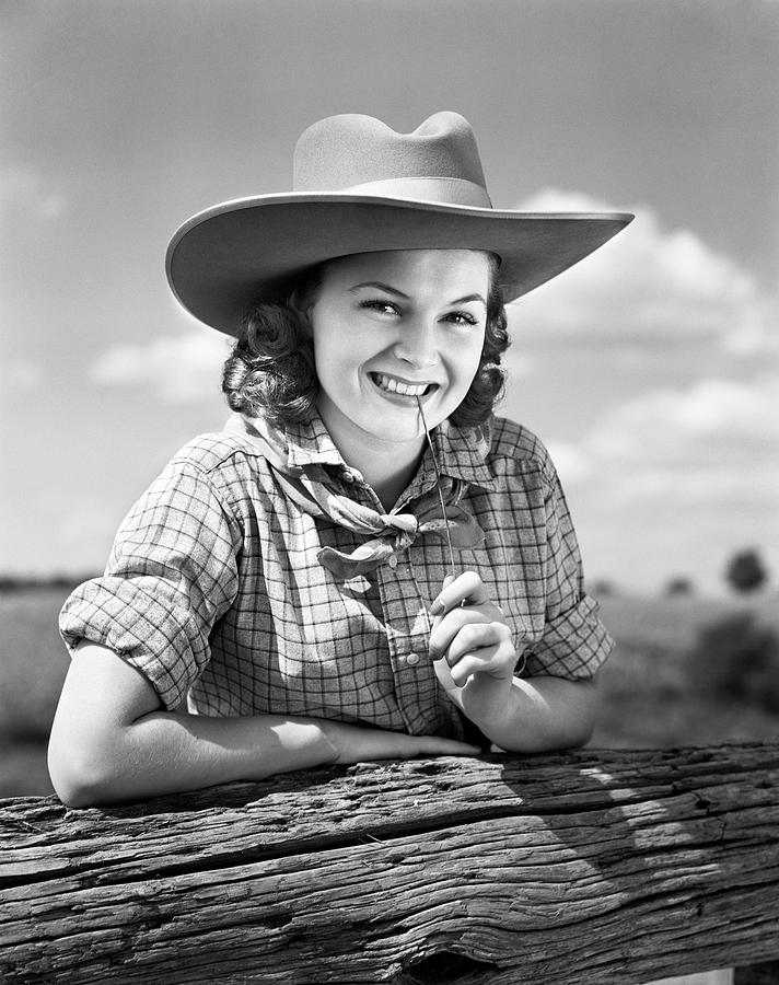 Vintage cowgirls images