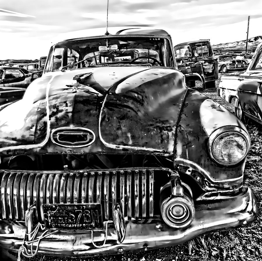 1940s Junked Car  Photograph by Cathy Anderson