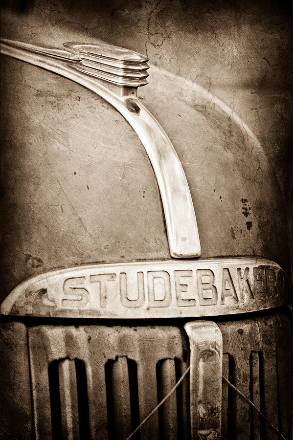 1940s Studebaker Truck Hood Ornament - Emblem Photograph by Jill Reger