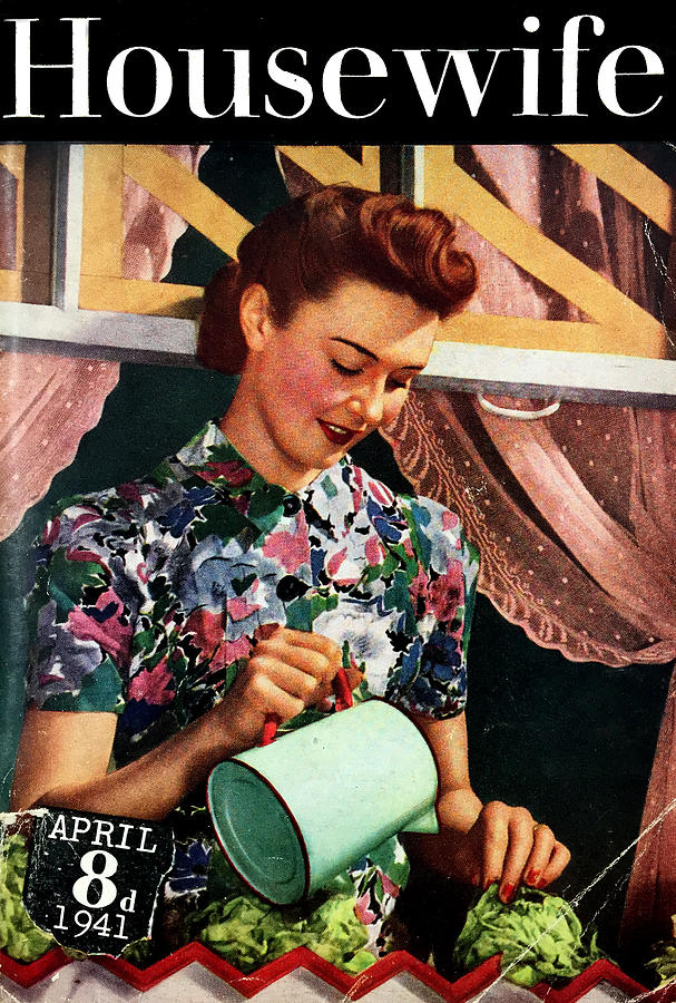 1940s Uk Housewife Magazine Cover Photograph By The Advertising 
