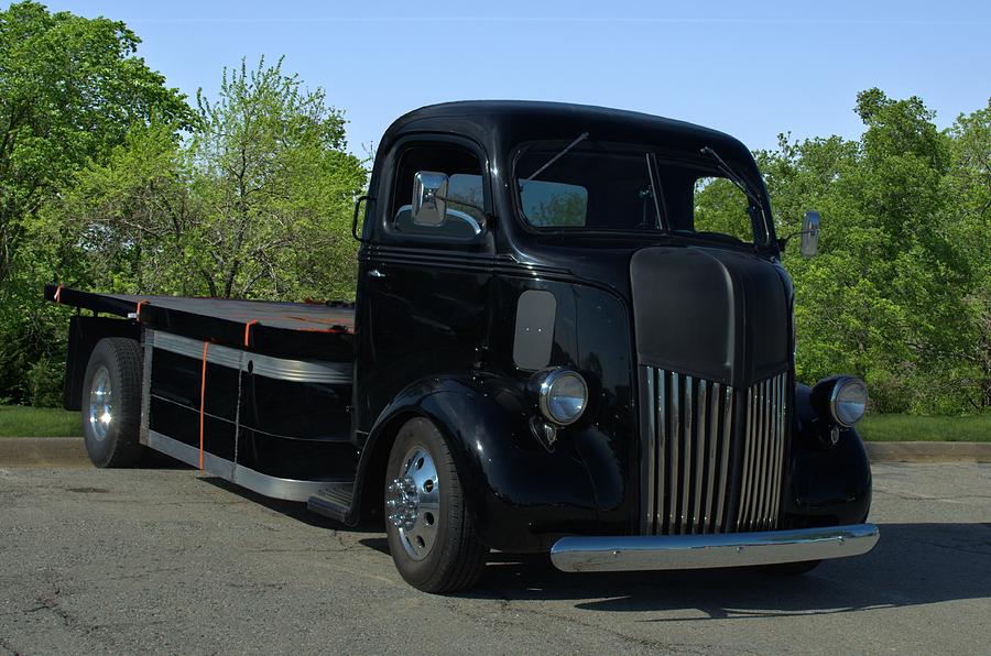 1941 Ford Custom COE Flat Bed Truck. is a photograph by Tim McCullough whic...