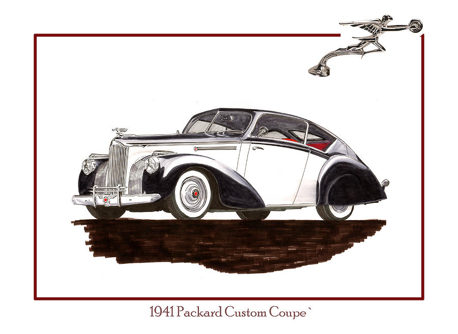 Packard Custom Coupe 120 Painting by Jack Pumphrey
