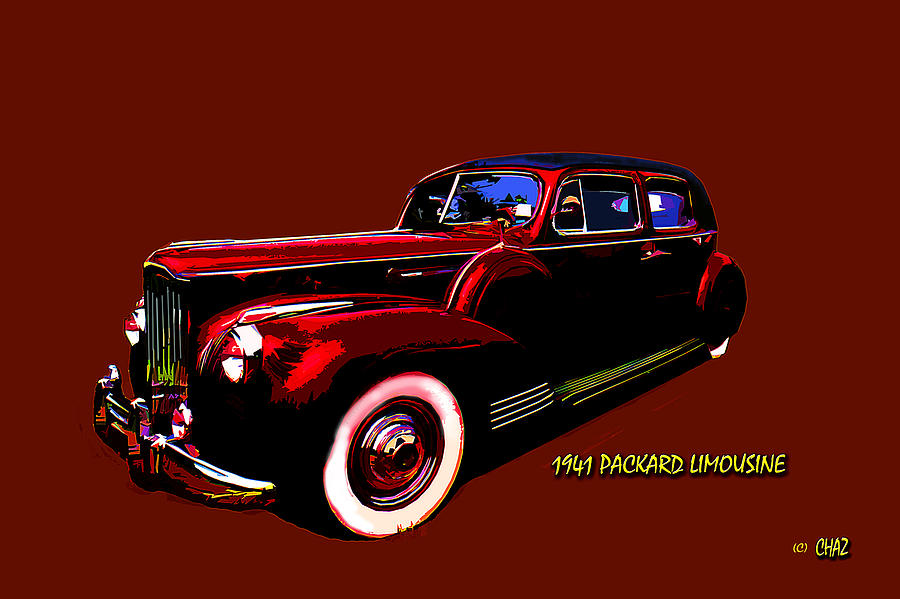 1941 Packard Limousine Painting by CHAZ Daugherty
