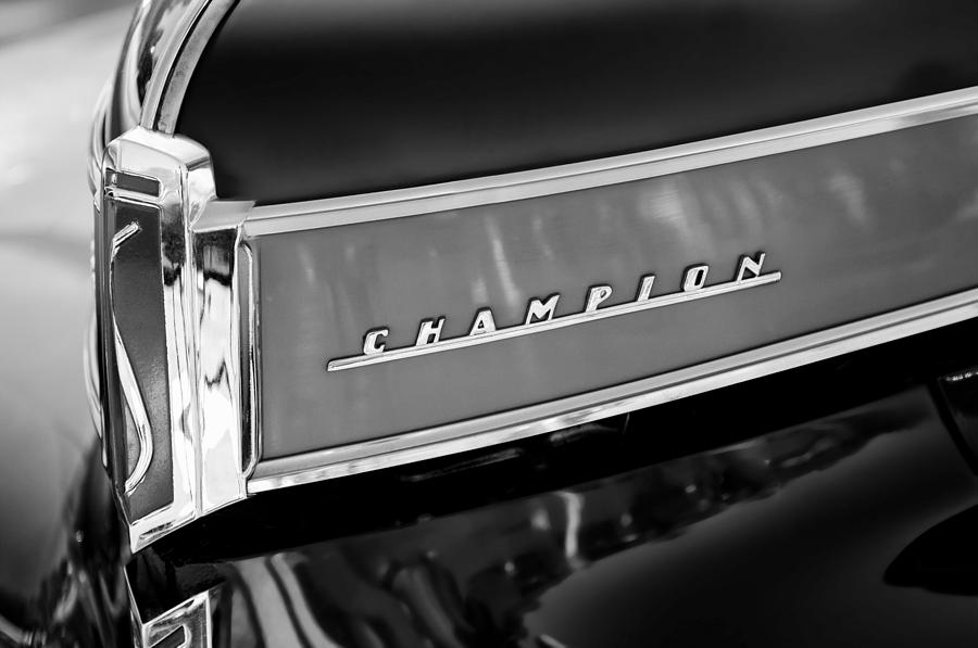 Car Photograph - 1941 Studebaker Champion Grille Emblem by Jill Reger