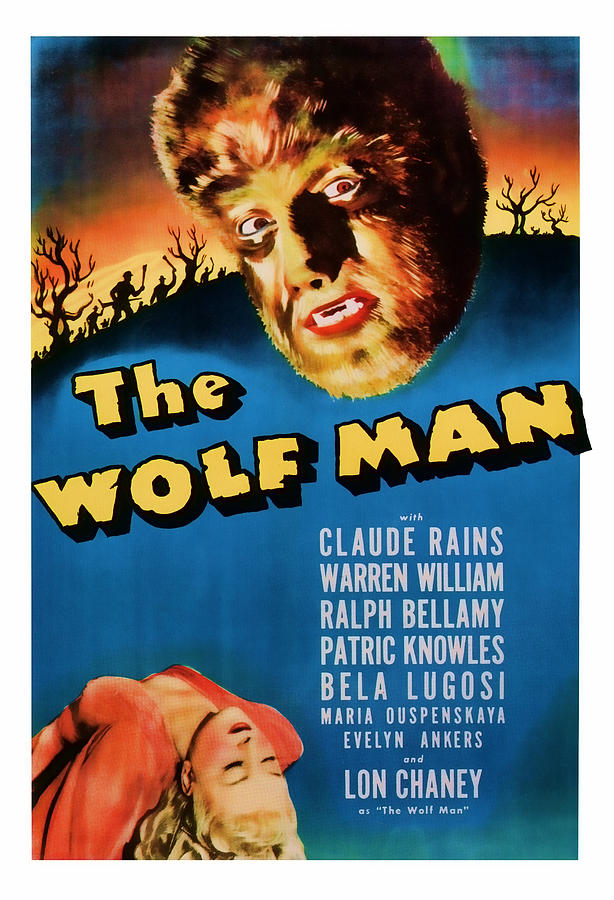 1941 The Wolf Man Vintage Movie Art Mixed Media by Presented By ...