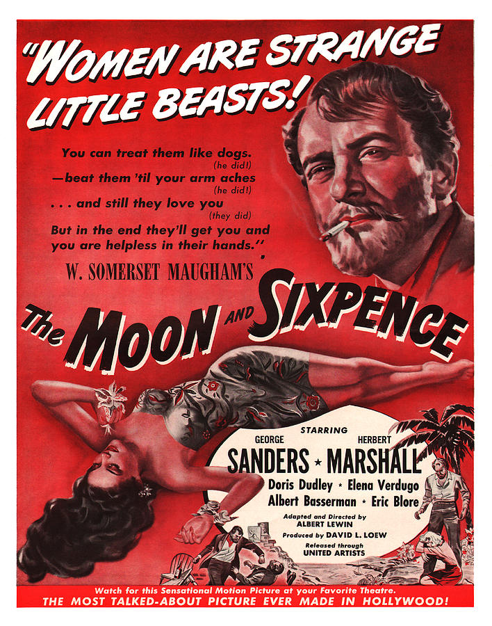Movie Digital Art - 1942 The Moon and Sixpence Motion Picture Poster by Carter Jones