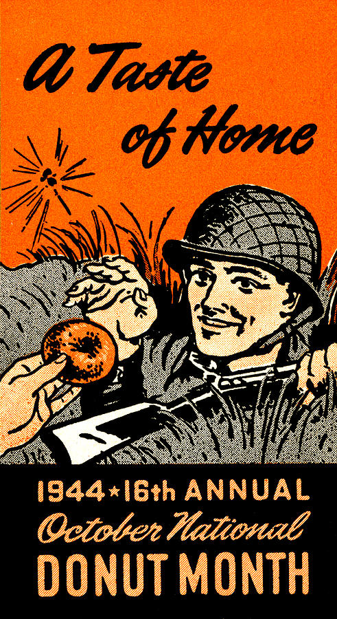 Donut Painting - 1944 Doughnut Poster by Historic Image