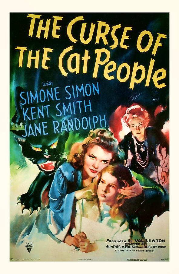 1944 The Curse of the Cat People Vitage Movie Art Mixed Media by ...