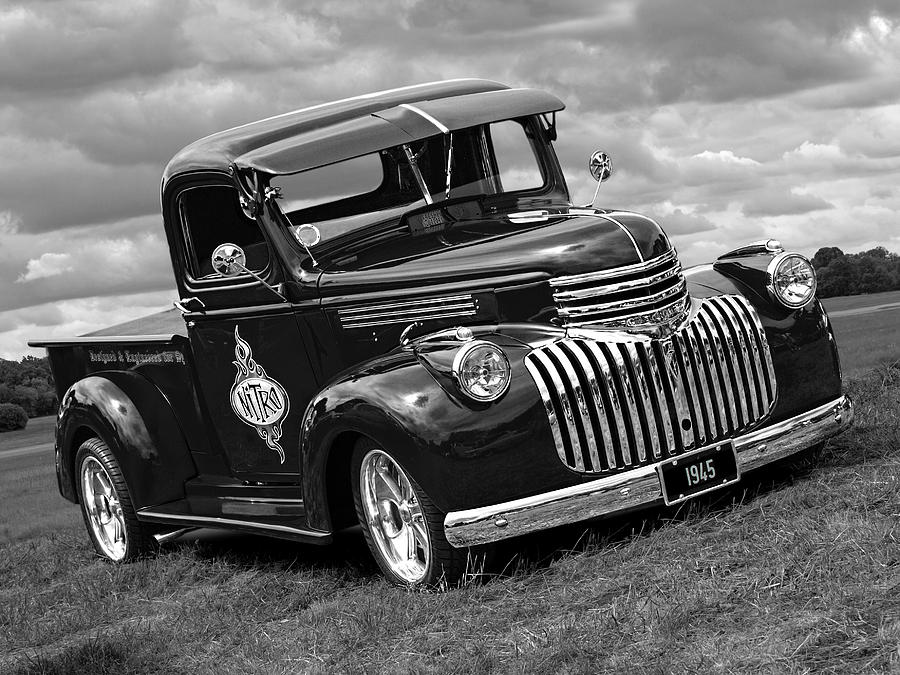  Chevy en fotografía en blanco y negro de Gill Billington