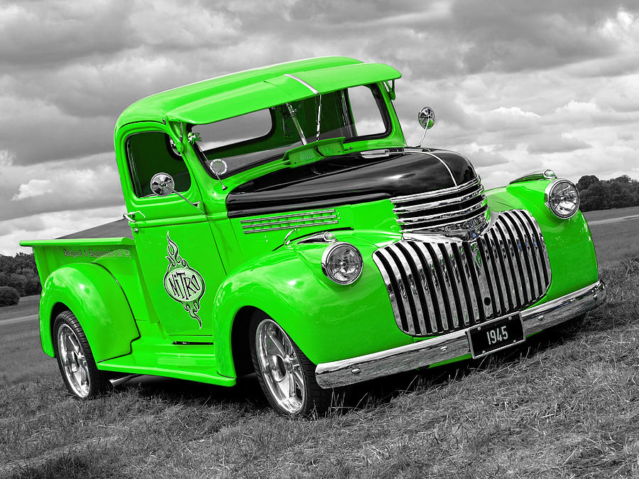 1945 Chevy in Green Photograph by Gill Billington