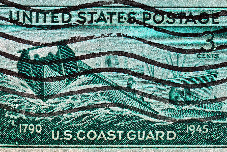 1945 U. S. Coast Guard Stamp Photograph by Bill Owen