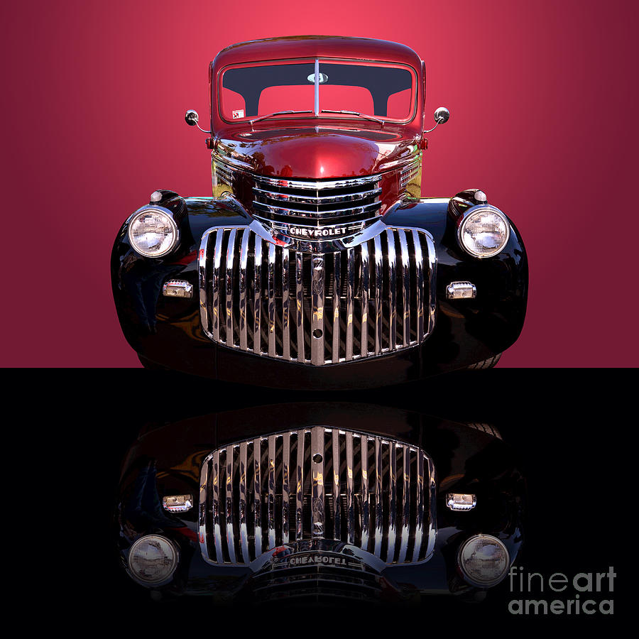 Car Photograph - 1946 Chevy Panel Truck by Jim Carrell