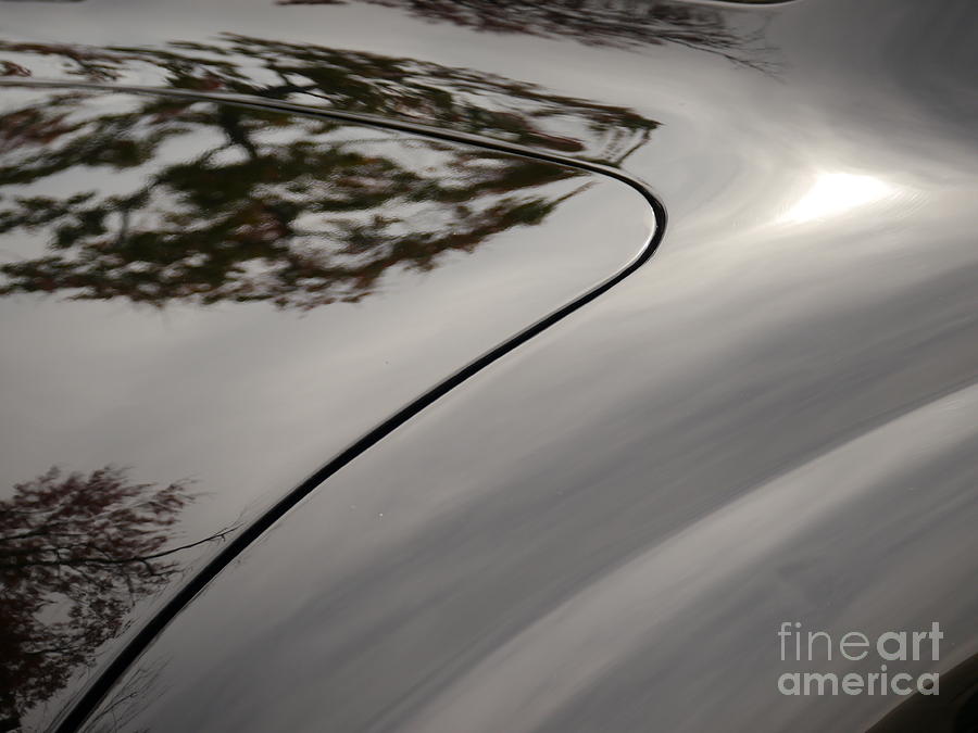 1946 MG TC Reflection Photograph by Jane Ford