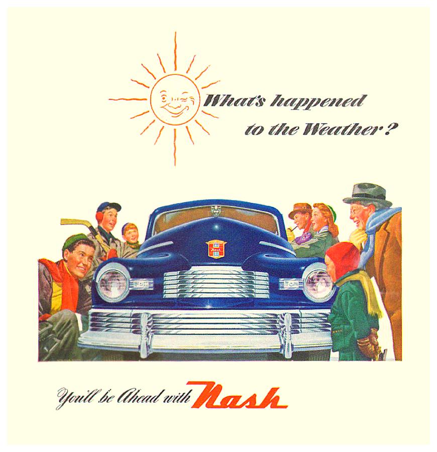 1947 - Nash Automobile Advertisement - Color Digital Art by John Madison