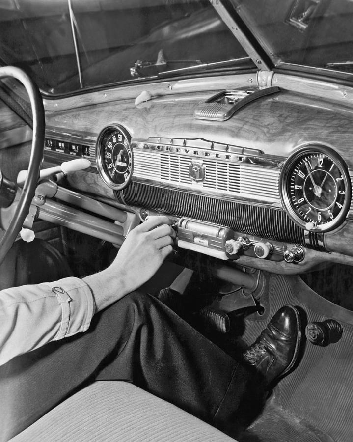 1947 Chevrolet Dashboard Photograph by E. Earl Curtis