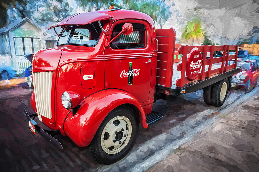 Truck Photograph - 1947 Ford Coca Cola C.O.E. Delivery Truck X100 by Rich Franco