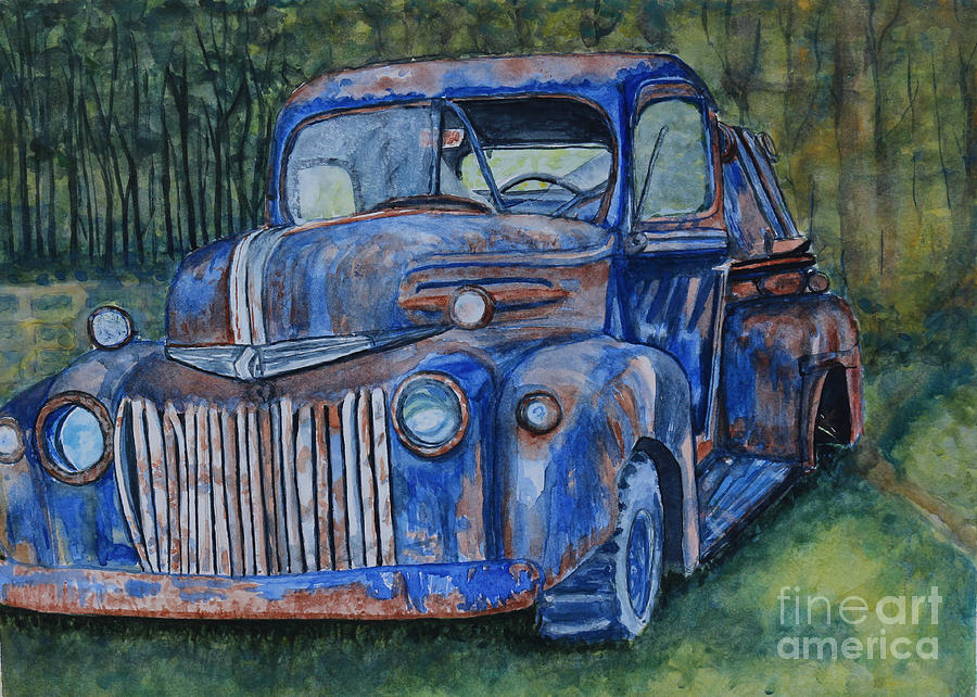 Transportation Painting - 1947 Ford Pickup by DJ Laughlin