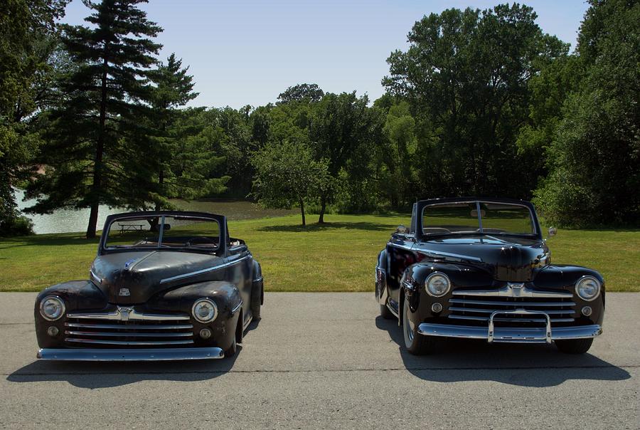 1947 Ford V8 Super De Luxe Convertibles Photograph by Tim McCullough