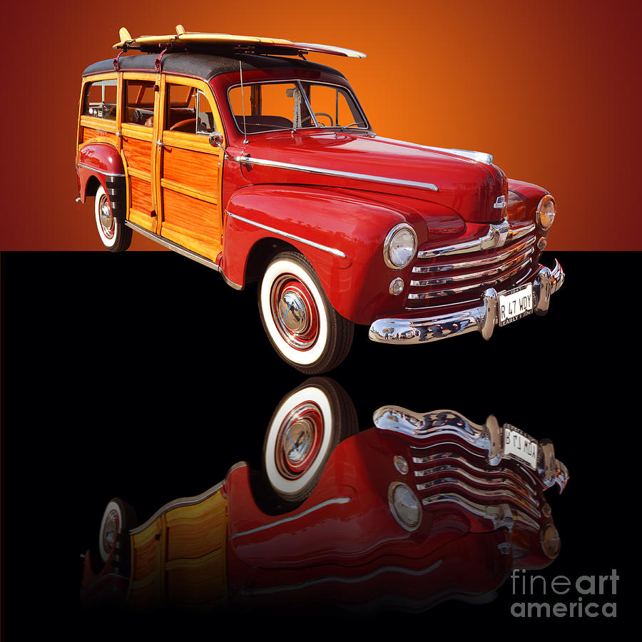 Car Photograph - 1947 Ford Woody by Jim Carrell