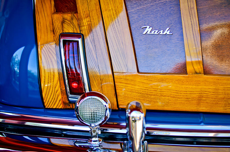 1947 Nash Suburban Taillight Emblem -1188c Photograph by Jill Reger
