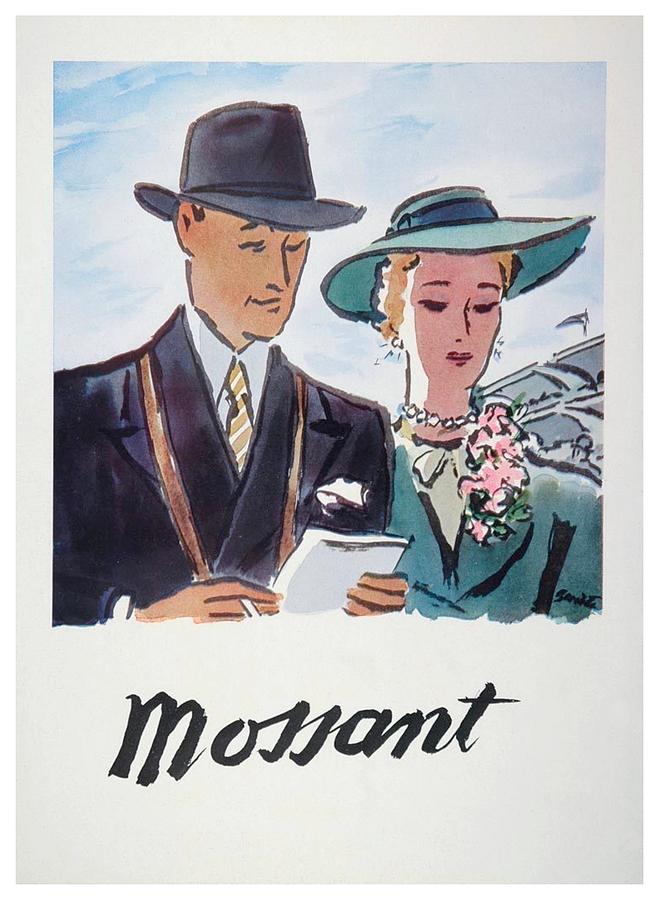 1948 - Mossant Mens Hats French Advertisement - Color Digital Art by John Madison