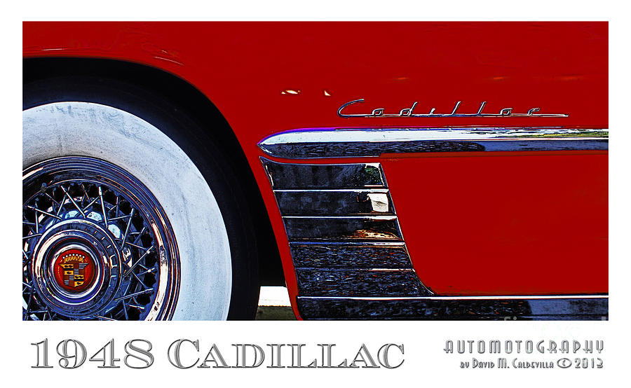 1948 Cadillac with Border Digital Art by David Caldevilla