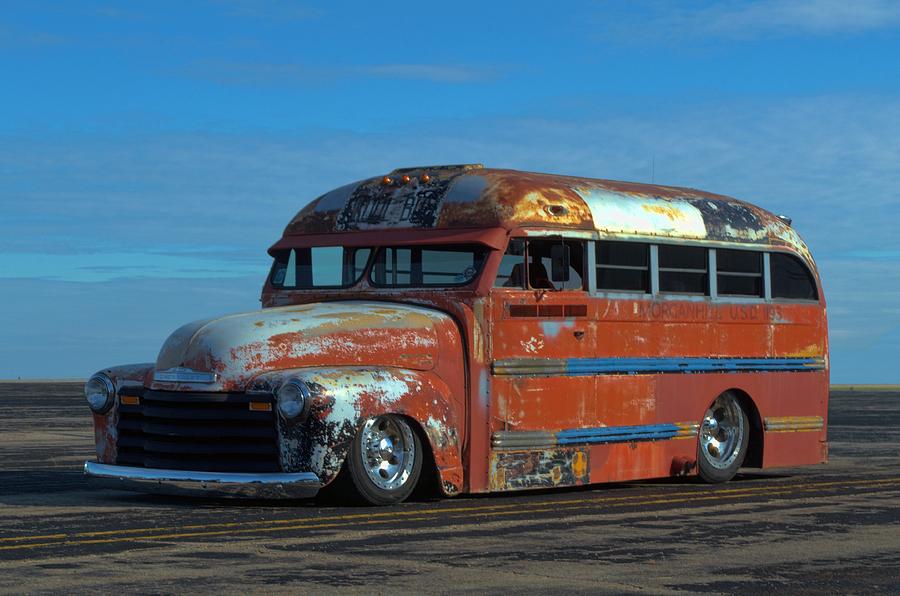 1948 Chevrolet School Bus Photograph by Tim McCullough