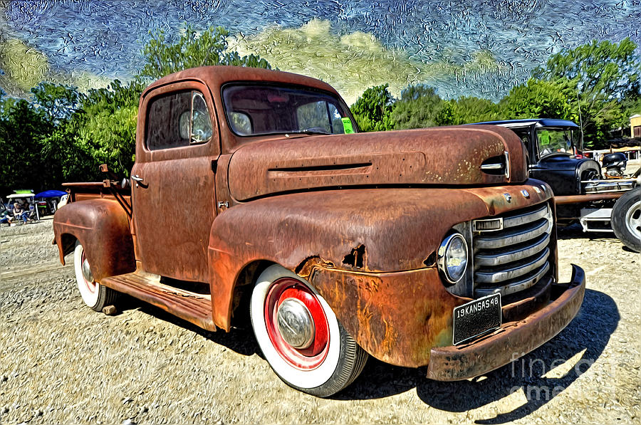Transportation Photograph - 1948 Ford Truck by Liane Wright