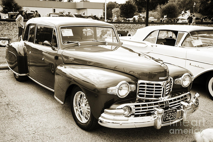 1948 Lincoln Continental Car or Automobile Complete in Sepia  31 Photograph by M K Miller