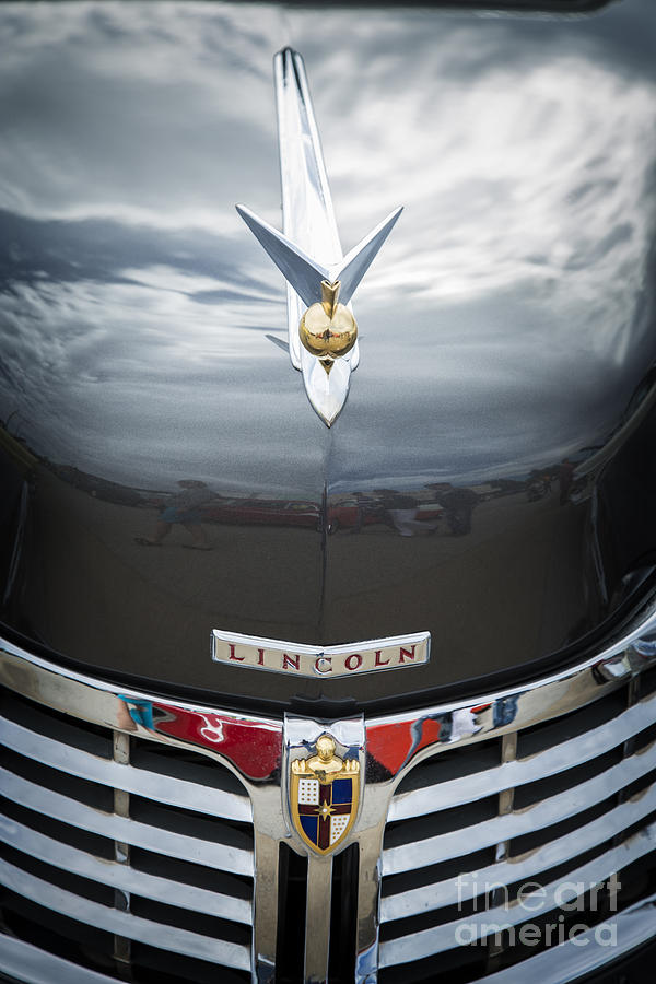 1948 Lincoln Continental Car or Automobile Emblem in Color  3156 Photograph by M K Miller