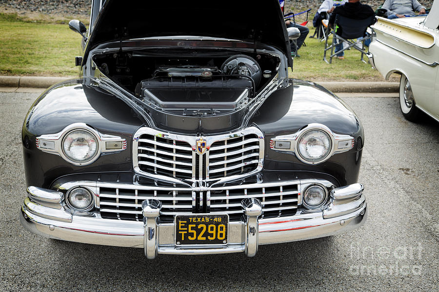 1948 Lincoln Continental Car or Automobile Front End in Color  3 Photograph by M K Miller