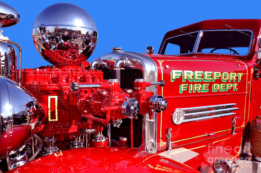 1949 Ahrens Fox Piston Pumper Fire Truck Photograph by Jim Carrell