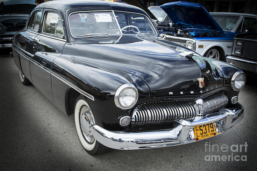 1949 Mercury Classic Car Front and Side in Color 3190.02 Photograph by M K Miller