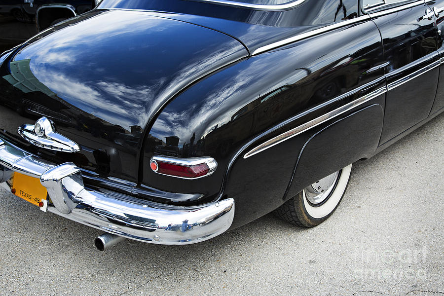 1949 Mercury Classic Car Trunk and Tail lights in Color 3200.02 Photograph by M K Miller