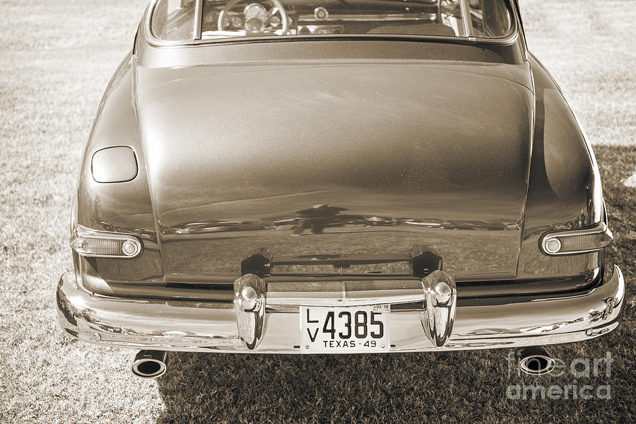 1949 Mercury Coupe Back Side in Sepia 3041.01 Photograph by M K Miller