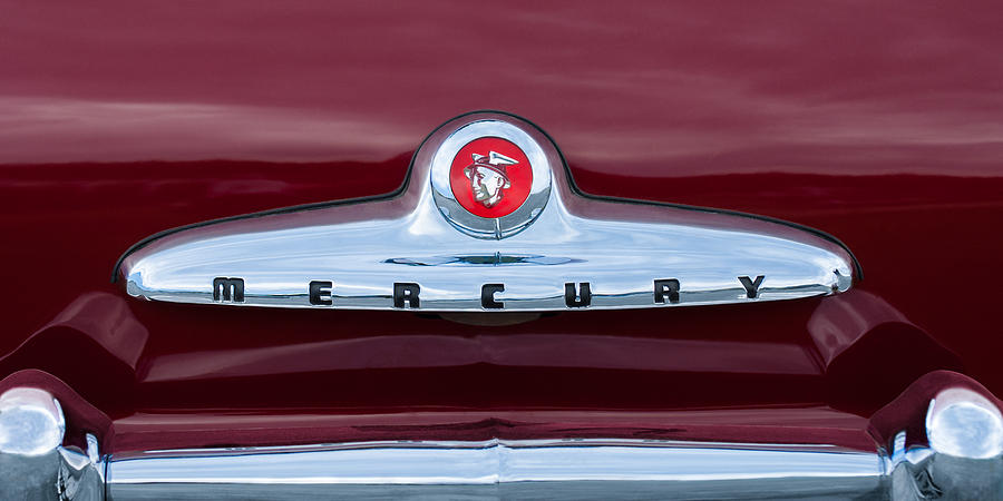 1949 Mercury Coupe Emblem Photograph by Jill Reger