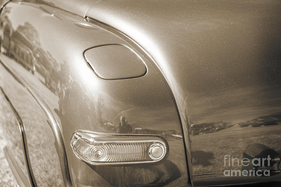 1949 Mercury Coupe Taillight in Sepia 3042.01 Photograph by M K Miller