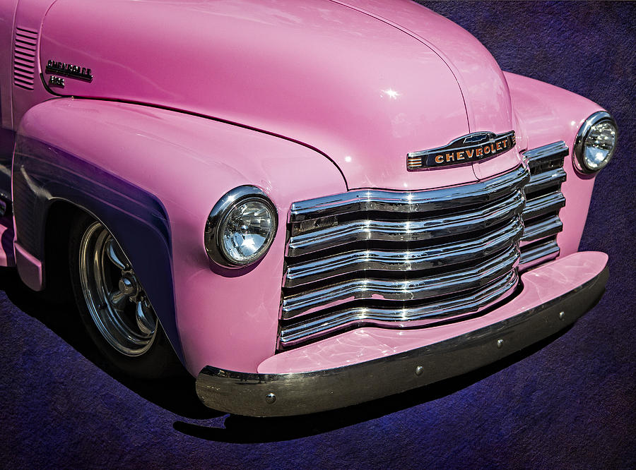 1949 Pink Chevrolet Truck Photograph by Susan Candelario