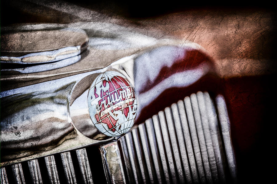 1949 Triumph 2000 Roadster Grille Emblem -0681ac Photograph by Jill Reger