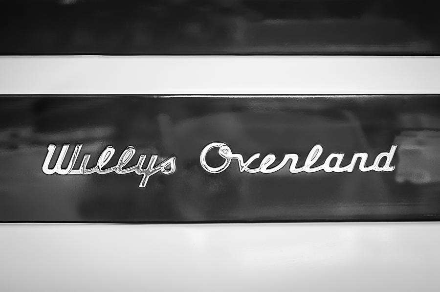 1949 Willys Jeep Station Wagon Emblem Photograph by Jill Reger