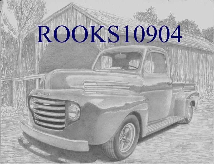 Drawing 1950 ford pickup #8