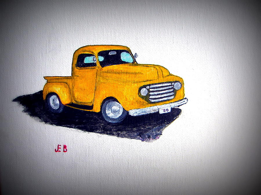 Drawing 1950 ford pickup #1