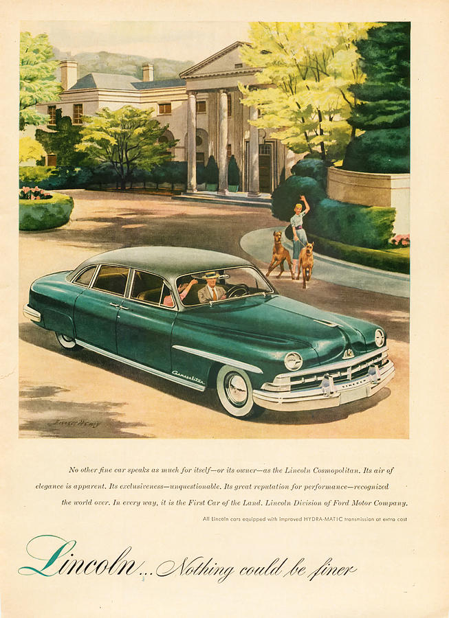 1950 Lincoln Cosmopolitan Digital Art by Georgia Clare