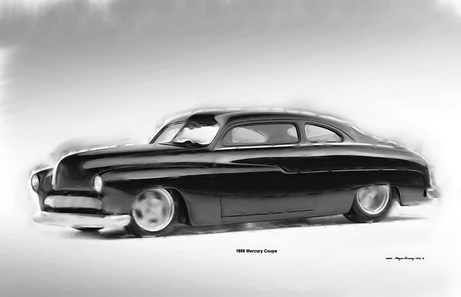 1950 Mercury Coupe Painting by Wayne Bonney